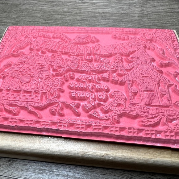 Hampton Art Rubber Stamps “Season's Greetings From Our Place to Yours” Christmas - Picture 8 of 8